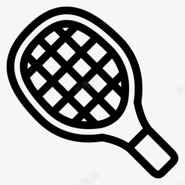 网球球拍网拍图标