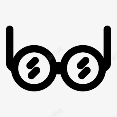 眼镜双目视觉图标