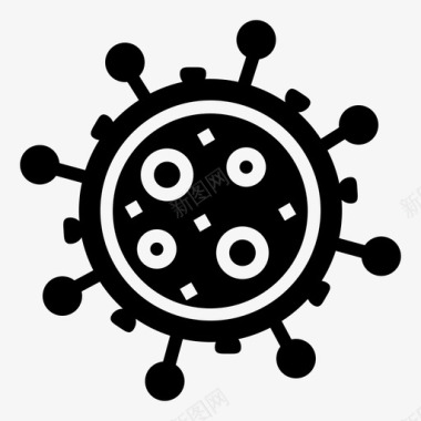 病毒细胞细菌生物学图标