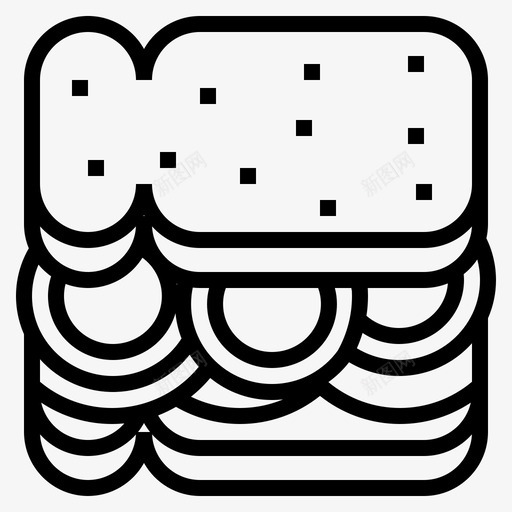 面包奶酪午餐svg_新图网 https://ixintu.com 面包 奶酪 午餐 三明治 西红柿 食物