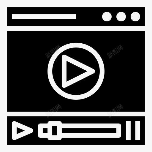 在线电影娱乐音乐播放器svg_新图网 https://ixintu.com 在线电影 播放器 娱乐 音乐 视频 电影 符号