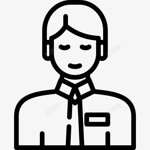 接待员退房前台svg_新图网 https://ixintu.com 接待员 退房 前台 酒店 预订酒店 图标