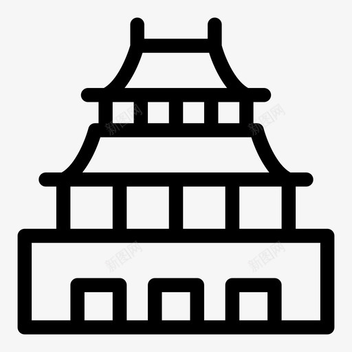 紫禁城建筑建筑物svg_新图网 https://ixintu.com 紫禁城 建筑 建筑物 地标 纪念碑