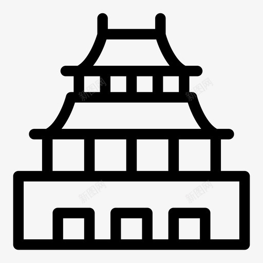 紫禁城建筑建筑物svg_新图网 https://ixintu.com 紫禁城 建筑 建筑物 地标 纪念碑