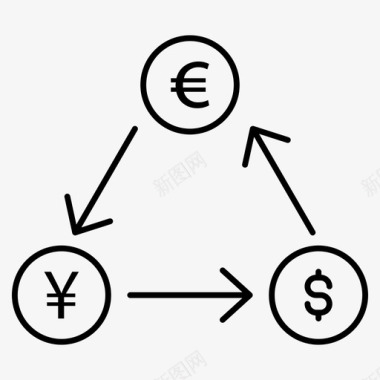 货币兑换经济贷款图标