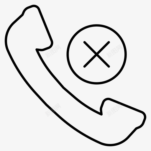 呼叫取消手机拒绝svg_新图网 https://ixintu.com 呼叫 取消 拒绝 手机 电话 其他