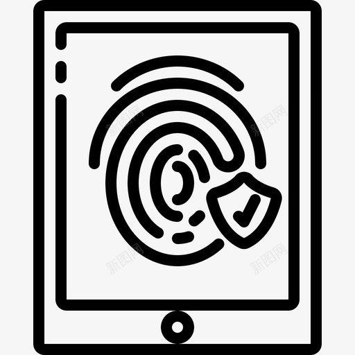指纹扫描仪保存安全svg_新图网 https://ixintu.com 指纹 扫描仪 保存 安全 平板 电脑技术 网上购物 图标