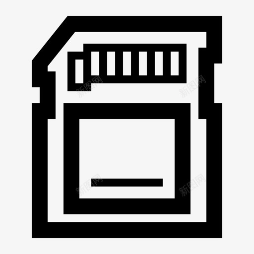 内存卡设备svg_新图网 https://ixintu.com 设备 电子 内存 电话