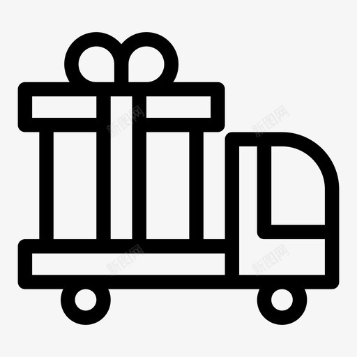 送货车货运车礼品svg_新图网 https://ixintu.com 送货 货车 货运 礼品 运输 零售