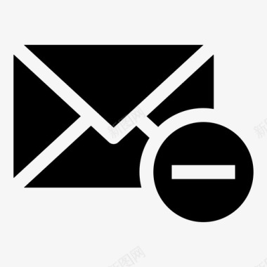 删除电子邮件信件消息图标