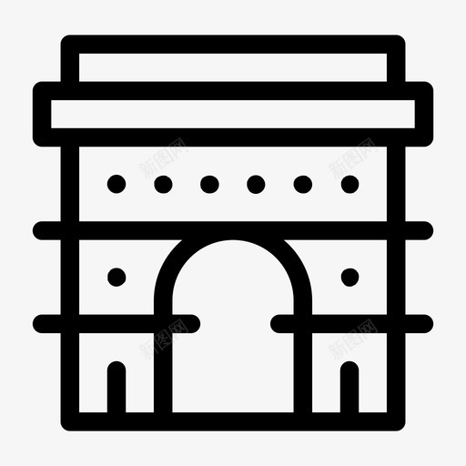 凯旋门欧洲法国svg_新图网 https://ixintu.com 凯旋门 欧洲 法国 巴黎 地标 纪念碑