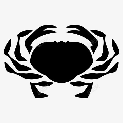 螃蟹甲壳类动物食物svg_新图网 https://ixintu.com 螃蟹 甲壳类 动物 食物 龙虾 海洋 昆虫