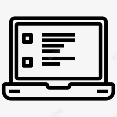 笔记本电脑电子产品电脑组件图标