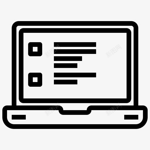 笔记本电脑电子产品电脑组件svg_新图网 https://ixintu.com 电子产品 电脑 笔记本 组件