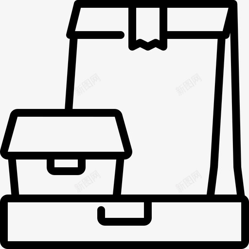 送餐午餐饭盒svg_新图网 https://ixintu.com 送餐 包装 午餐 饭盒 外卖 送餐包
