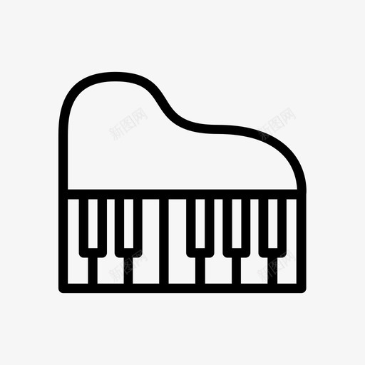 钢琴古典音乐音乐会svg_新图网 https://ixintu.com 钢琴 古典音乐 音乐会 爵士乐 音乐