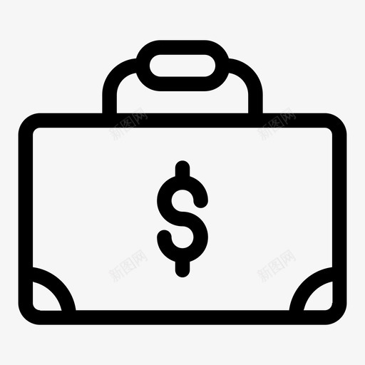 手提箱银行公文包svg_新图网 https://ixintu.com 手提箱 银行 公文包 行李 贷款