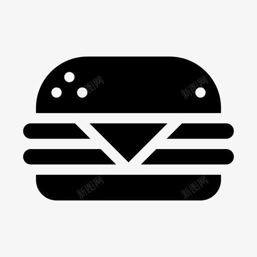 汉堡芝士汉堡薯条svg_新图网 https://ixintu.com 汉堡 芝士 薯条 汉堡包 垃圾 食品 沙拉 其他 种馅