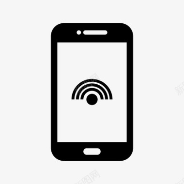wifi连接移动38智能手机图标