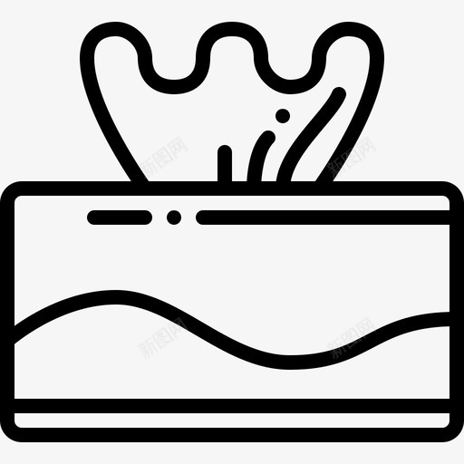纸巾盒子清洁svg_新图网 https://ixintu.com 清洁 纸巾 盒子 手纸 家庭