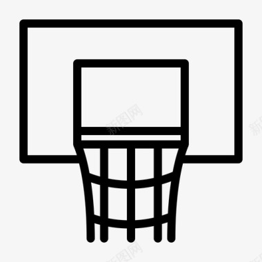 篮球圈网环图标
