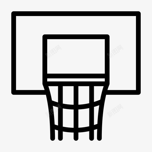 篮球圈网环svg_新图网 https://ixintu.com 篮球 圈网环 轮廓