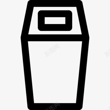 垃圾箱罐头容器图标