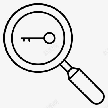 研究关键词描述发现图标