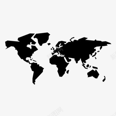 世界地图地图集基础图标