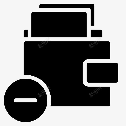 钱包取消钱svg_新图网 https://ixintu.com 钱包 取消 钱付款 付款 删除 业务 实体