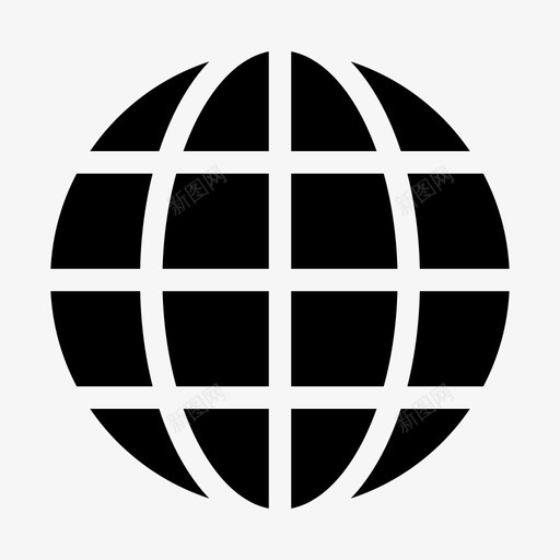 全球地球仪地球网svg_新图网 https://ixintu.com 地球 球网 全球 地球仪 无线 互联网 杂项 填充