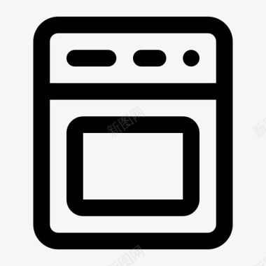 烤箱电器家具图标