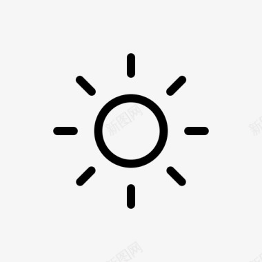 太阳夏天温暖图标