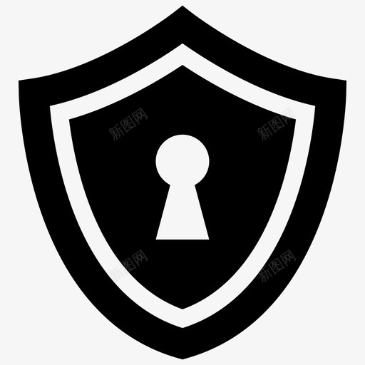 锁盾锁定保护svg_新图网 https://ixintu.com 锁盾 安全 锁定 保护 互联网 设置