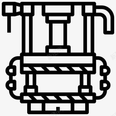 冲压机电子工业机器人图标