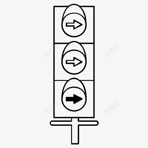 箭头标志道路交通红绿灯svg_新图网 https://ixintu.com 箭头 标志 红绿灯 道路交通