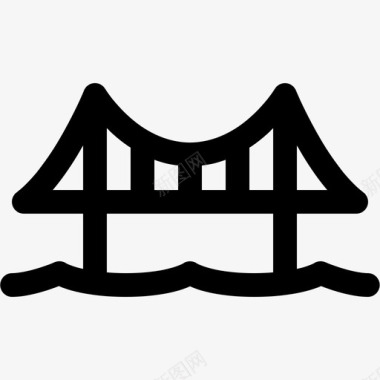 金门大桥加州地标图标