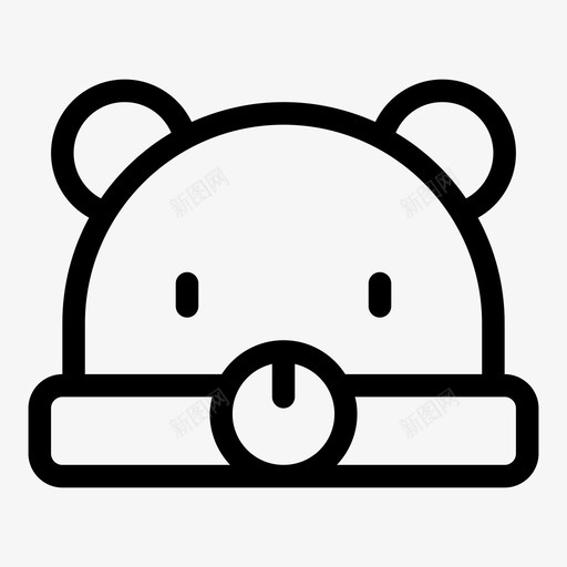 贝尼婴儿帽熊svg_新图网 https://ixintu.com 婴儿 贝尼 帽熊 温暖 冬季 帽子 淋浴