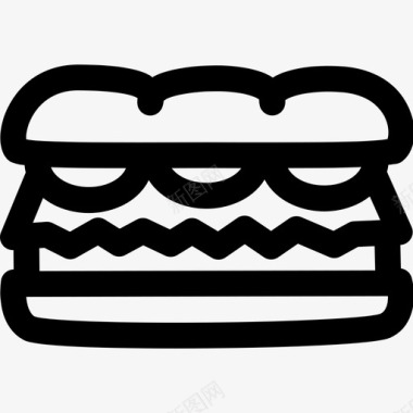 三明治面包汉堡包图标