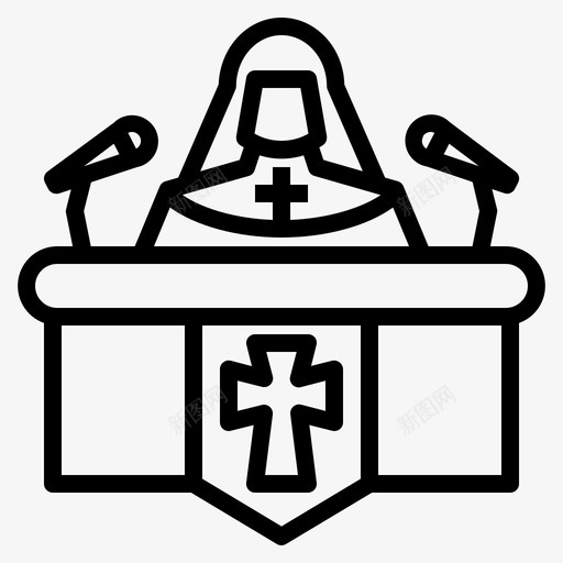 宣布天主教教化svg_新图网 https://ixintu.com 宣布 天主教 教化 修女 宗教 基督教