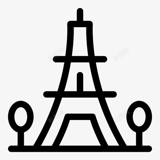 埃菲尔铁塔城市景观欧洲svg_新图网 https://ixintu.com 埃菲尔铁塔 城市 景观 欧洲 法国 巴黎 地标 纪念碑