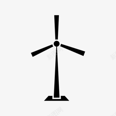 风车能源生产能源图标