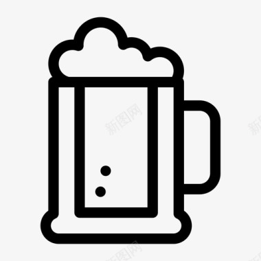 啤酒酒精饮料罐子图标