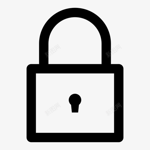锁定安全用户界面和网页图标粗体svg_新图网 https://ixintu.com 安全 锁定 用户界面 网页 图标 粗体