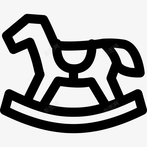 马动物孩子svg_新图网 https://ixintu.com 玩具 马动物 动物 孩子 游戏