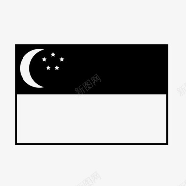 新加坡亚洲旗新加坡旗图标