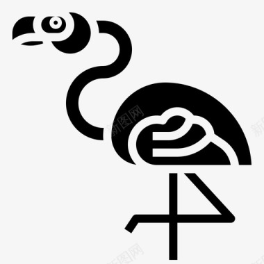 火烈鸟动物王国野生动物图标