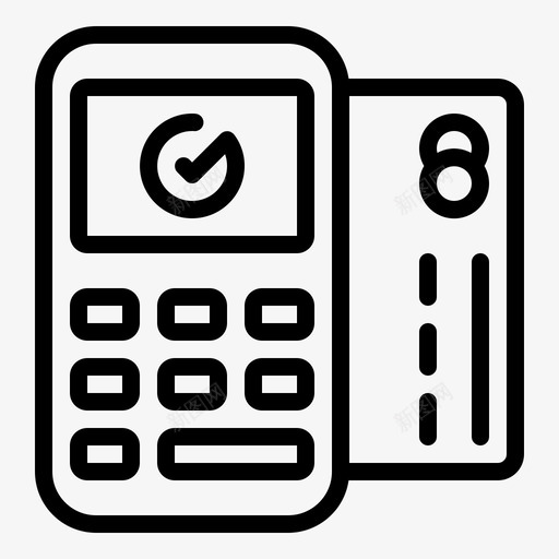 edc机器信用卡数码svg_新图网 https://ixintu.com 机器 支付 信用卡 数码 购物 无现金