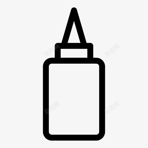 胶水瓶子胶水瓶svg_新图网 https://ixintu.com 胶水 瓶子 水瓶 液体 文具
