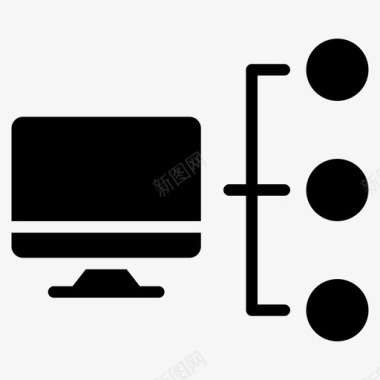 网络计算机服务器计算机共享图标